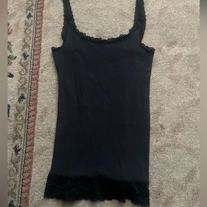 SO lace trim long tank